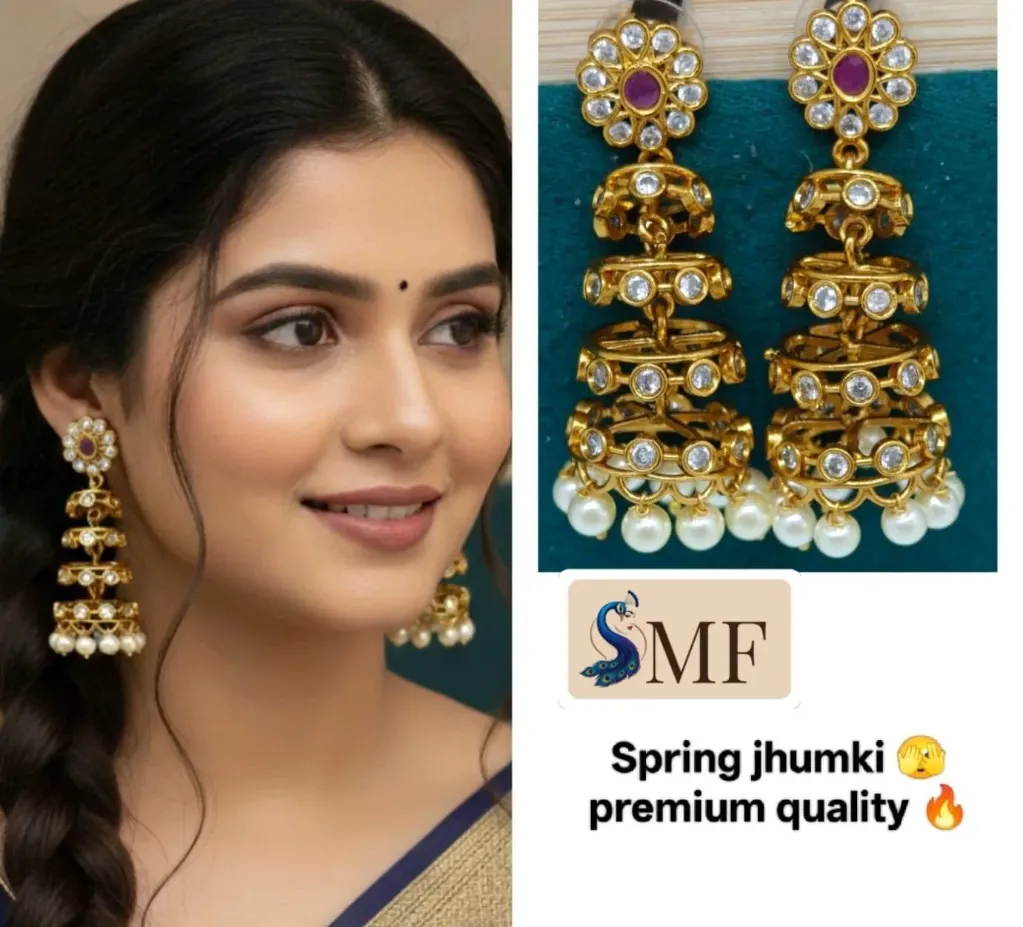 Ear Rings-Spring Jumka