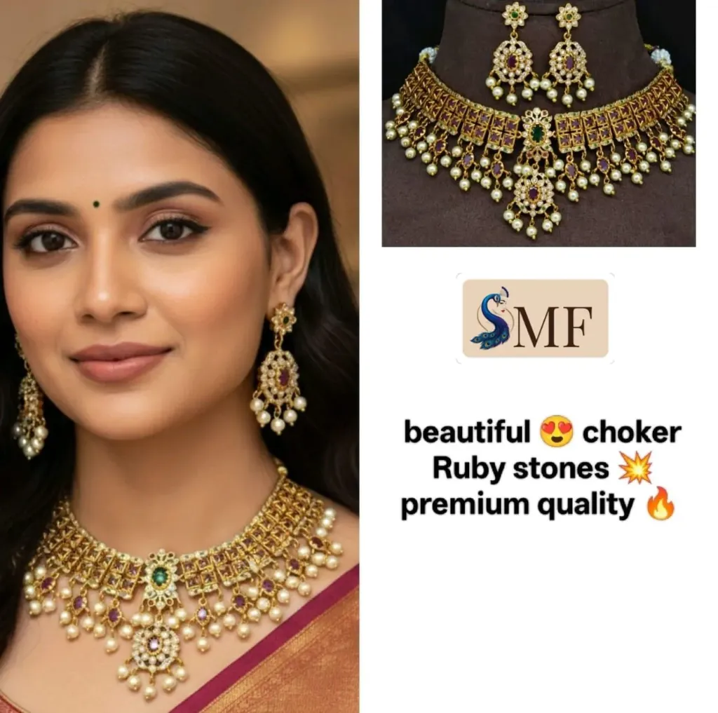 Neck Set-Choker with Ear rings